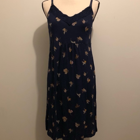 Love by Gap Dresses & Skirts - Love by  gap nursing maternity dress, navy blue floral print SZ M